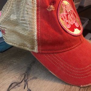 Santa Baby circle emblem distressed hat !!